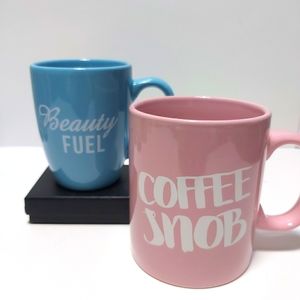 Coffee snob/ beauty fuel coffee and tea set